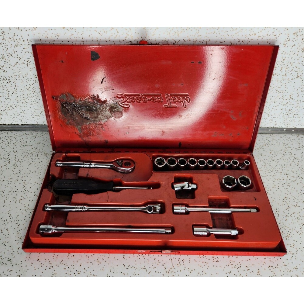 Vintage Snap-On Tools 1/4 Drive General Service Set Set KRA-252